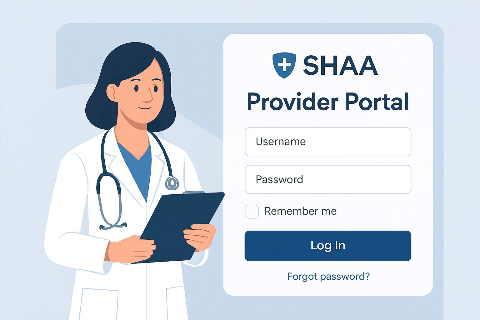 sha provider portal
