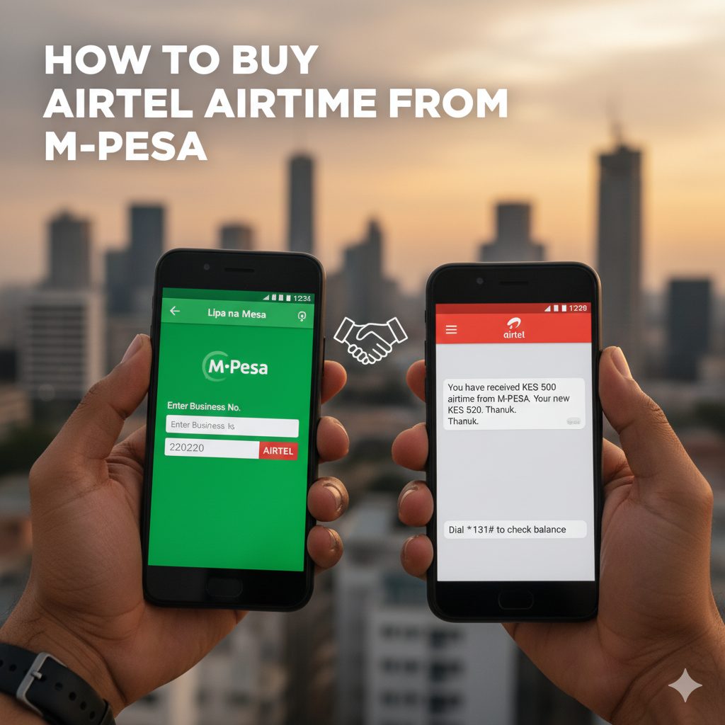 how to buy airtel airtime from mpesa