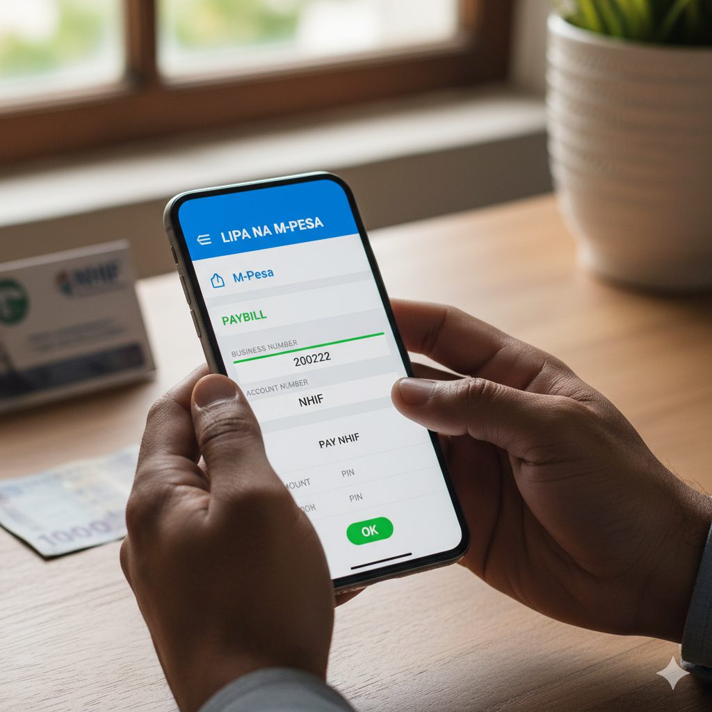 how to pay nhif via mpesa