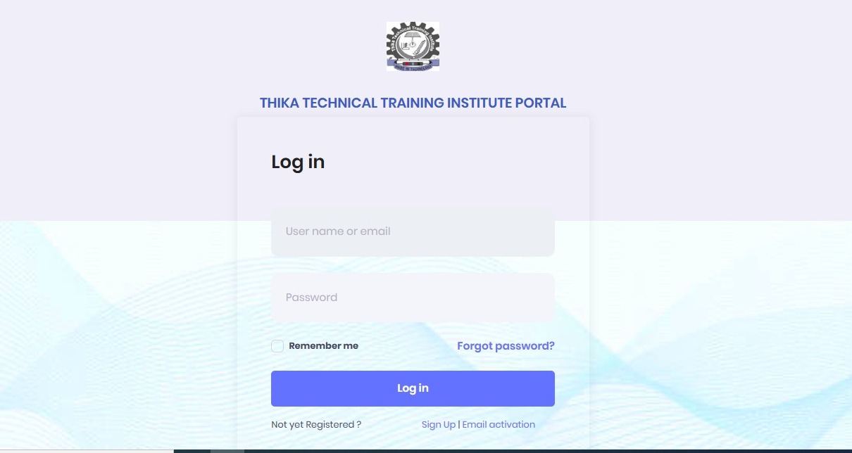 thika technical training institute student portal login